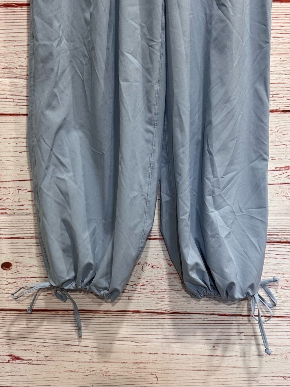 NWT Abercrombie Active YPB motionTEK Convertible Balloon Pant in Blue Grey Sz S - Picture 9 of 15